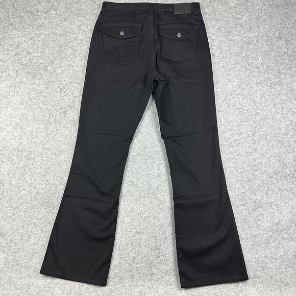Lauren Ralph Lauren LRL Jeans Womens 10 Black Classic Bootcut Flap Pockets Boho - Picture 5 of 15